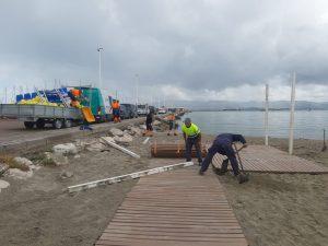 Playas inicia el balizamiento del litoral y la adecuación de los servicios de cara a la temporada de baños que comienza el 10 de junio