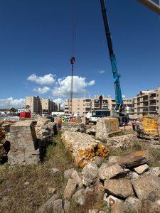 El Ayuntamiento inicia el traslado de los restos del Fuerte San Felipe para avanzar en la rehabilitación del Fuerte Santa Bárbara