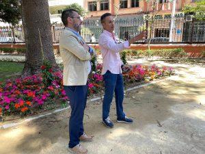 El alcalde conoce el nuevo proyecto de diseño y cambio paisajístico de los Saccone promovido desde Parques y Jardines