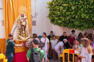 La Línea celebra la festividad de la Virgen del Carmen con la recuperación de su tradicional procesión marítima