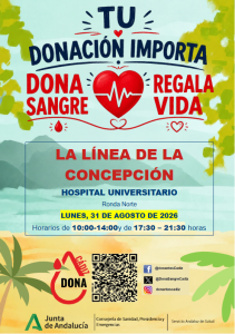 El Hospital Universitario acogerá una nueva colecta de donación de sangre el próximo lunes 31 de agosto