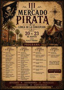 El III Mercado Pirata de La Línea se celebra del 20 al 23 de agosto en la Plaza Fariñas