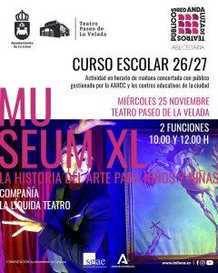 El Teatro Paseo de la Velada ofrece a los colegios de La Línea a participar en «Museum XL» a través del programa Abecedaria