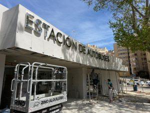 La rehabilitación integral de la Estación de Autobuses estará finalizada a lo largo del mes de mayo
