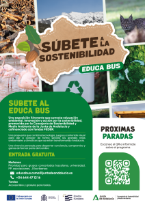 El programa de educación ambiental itinerante EDUCABUS llega a La Línea el próximo 5 de junio