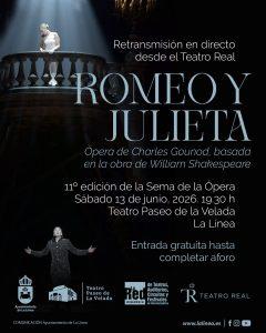 El Teatro Paseo de la Velada se suma a la Semana de la Ópera con la retransmisión gratuita de Romeo y Julieta desde el Teatro Real