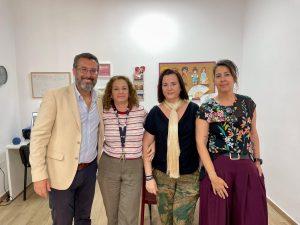Juan Franco y Zuleica Molina visitan la sede de AFA La Línea y analizan sus necesidades asistenciales