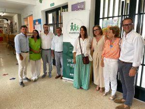 El alcalde y representantes de la Junta visitan la Escuela de Verano inclusiva de Asansull