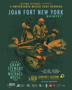 Los jardines Saccone, protagonistas del jazz internacional el próximo domingo con la actuación del quinteto Joan Fort New York