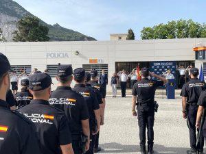 La Línea acoge la presentación de los 104 agentes de la Policía Nacional en prácticas que reforzarán la seguridad en la comarca