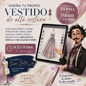 El Museo Cruz Herrera, protagonista este fin de semana de un taller gratuito de diseño de alta costura