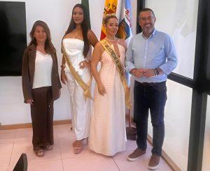 El alcalde ha recibido a las candidatas linenses a Miss Grand Cádiz 2026