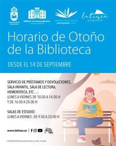 La biblioteca municipal José Riquelme retoma su horario habitual de apertura desde el próximo lunes