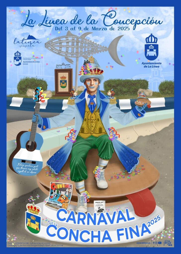 Carnaval de La Línea 2025 programación 7 Cartel A3 Carnaval 2025 scaled 1