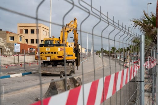 Corte de tráfico en el Paseo Marítimo de Levante 8 OBRAS